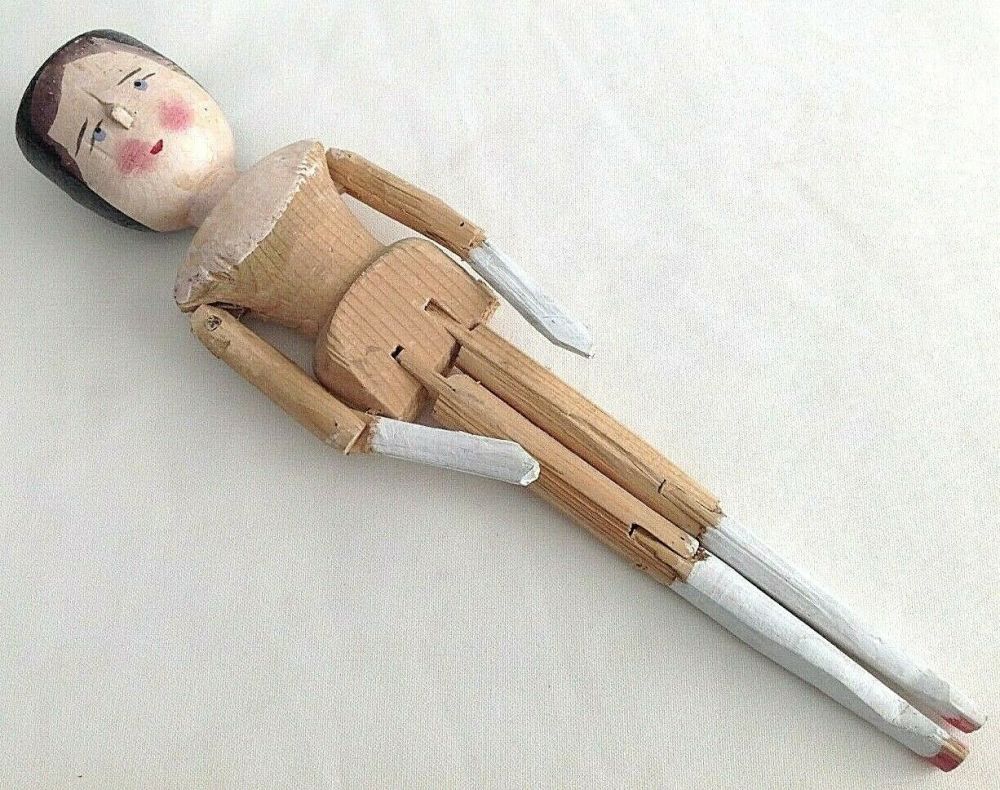 jointed wooden doll