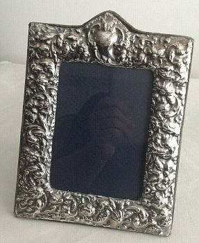 Vintage sterling silver picture photo frame hallmarked London 1988