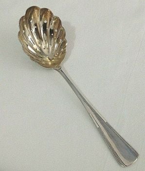 Vintage sterling silver Sugar sifter spoon continental 800 hallmarks stamps
