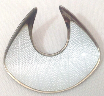 Vintage sterling silver enamel David Anderson Norway brooch pin
