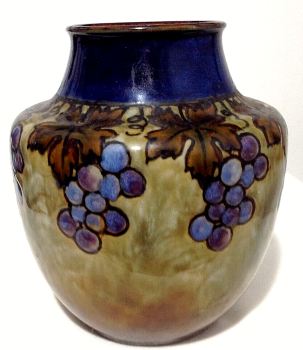 An antique Art Deco Vase Royal Doulton Lambeth C1920s Bessie Newbery Artist