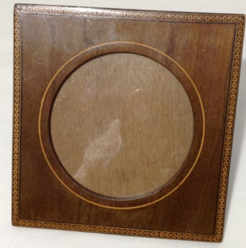 Antique Edwardian Marquetry inlay wood picture frame