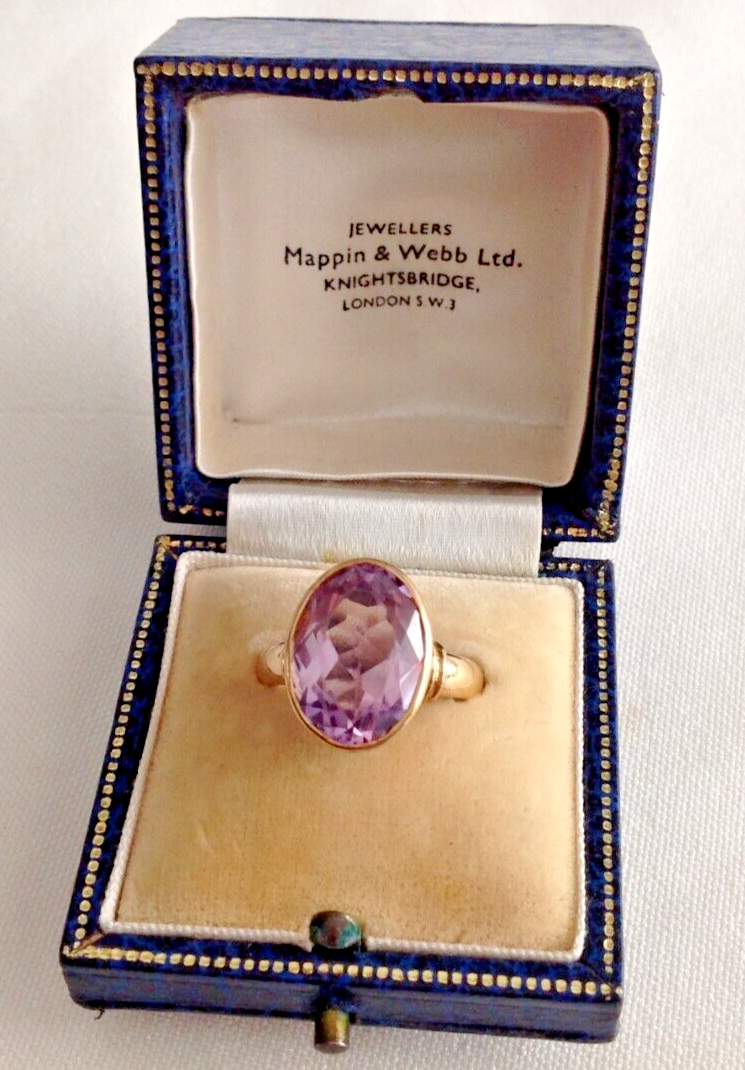 9ct yellow gold ring Diopside & Diamond Gem TV