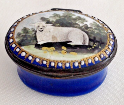 Antique Chinese early 20th century enamel on copper trinket box