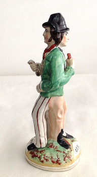 Antique Victorian Temperance figure of a man Water Gin