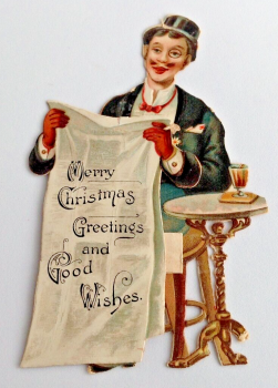 Antique Raphael Tuck Christmas Greeting Card