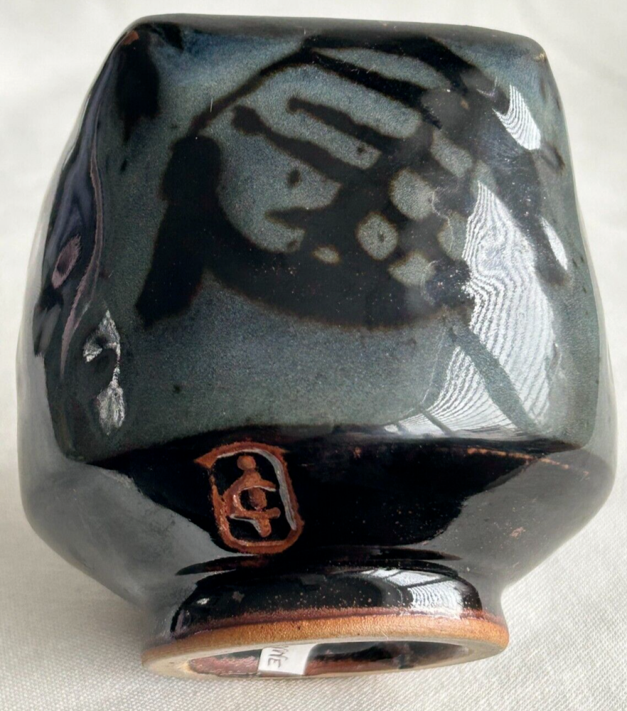 Signed Ardine Spitters studio pottery jar or pot