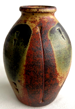 John jelfs Soda fired studio pottery vase beautiful & unique