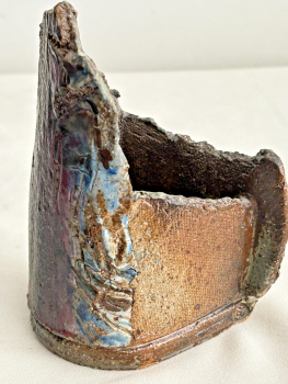 Wabi Sabi inspired Signed studio pottery Peter Seddon vase pot