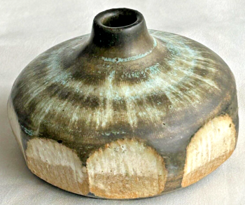Vintage studio pottery vase signed Peter lachelles