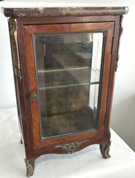 Antique apprentice piece Miniature Vitrine display cabinet 18th Century style