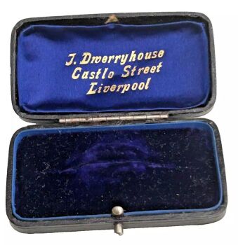 Antique display Jewellery box brooch pin J Droerryhouse Liverpool