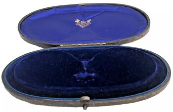 Antique fitted display Jewellery box necklace chain pendant brooch J W Benson