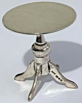 Vintage miniature side table sterling silver hallmarked London 1978