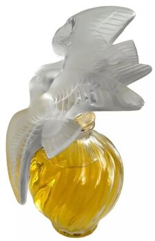 Lalique Flacon Parfum perfume scent bottle Factice Double Dove doves large