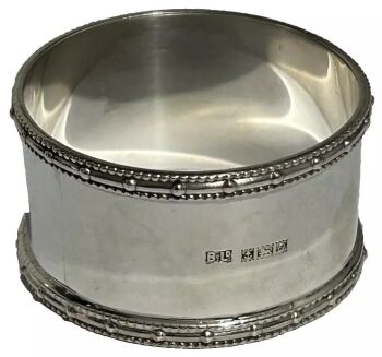 Vintage sterling silver hallmarked napkin rings Birmingham 1963 33.4 g