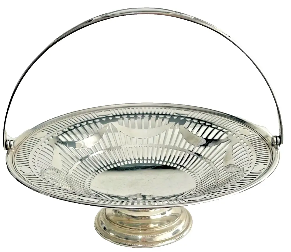 Antique Silver Plated Fruit or Bread rolls Basket Mappin & Webb Victorian S