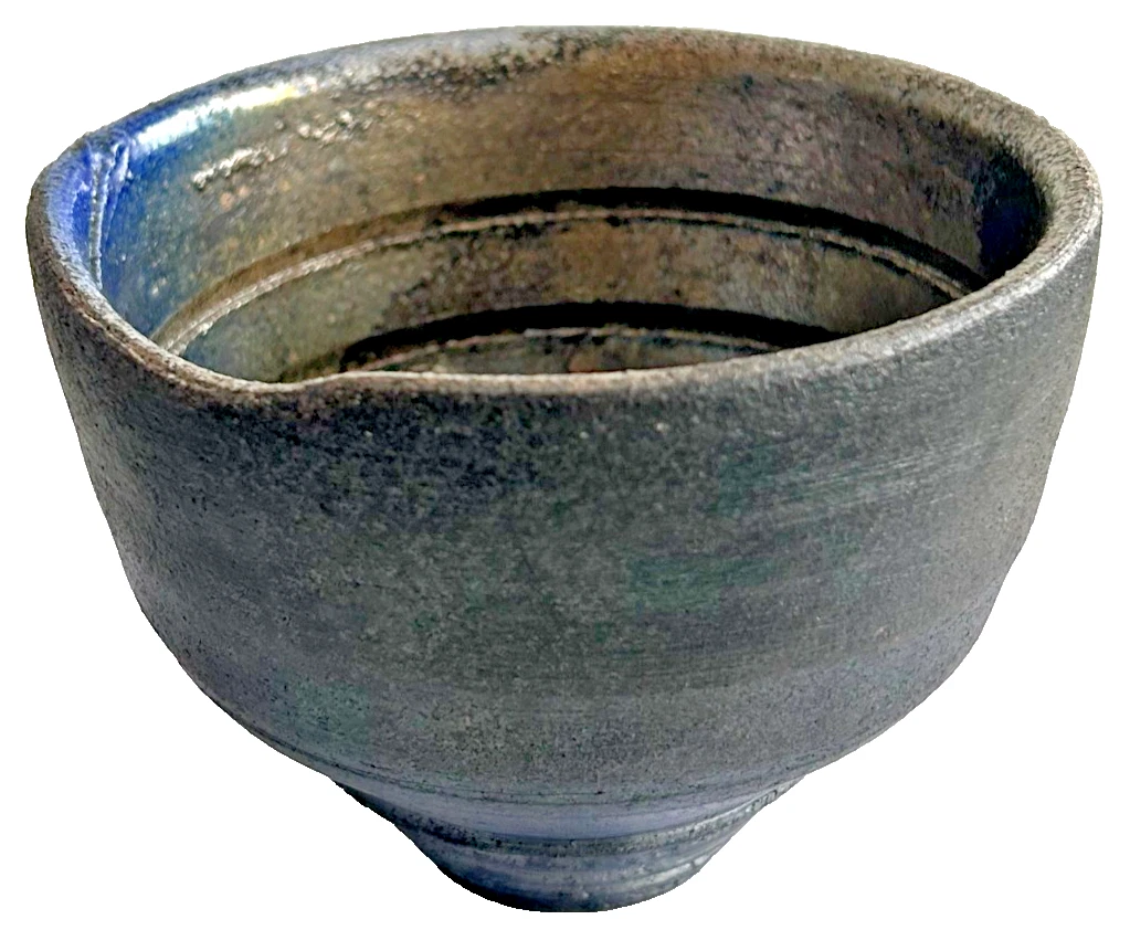 Signed David Jones Raku studio pottery pot