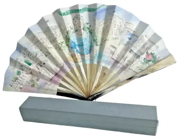 Horn fan commemorating HM Queen Mother's 90th Birthday Limited Edition