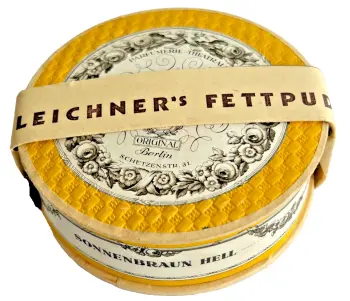 Vintage Antique L Leichner powder box Art Deco full and sealed Berlin