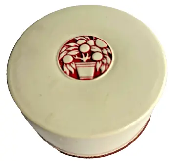 Vintage Antique Roger & Gallet Celluloid powder box Art Deco full and sealed