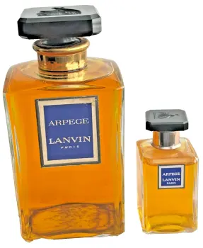 Lanvin Arpege Flacon Parfum display perfume scent bottle Factice x 2