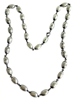 Vintage burnished Sterling silver 925 chain necklace 1974 hallmarks