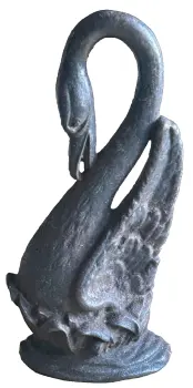 Antique cast iron swan doorstop door porter Victorian Georgian Interior design