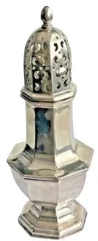 Antique silver plated sugar shaker