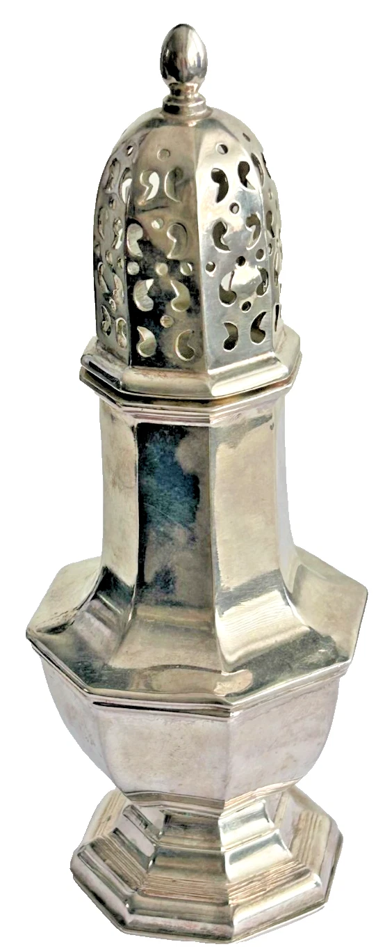 Antique silver plated sugar shaker