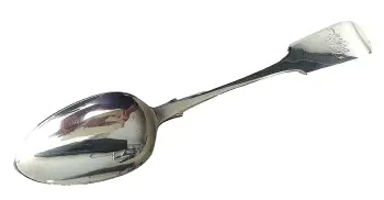 Antique Sterling Silver serving spoon hallmarked Dublin 1823