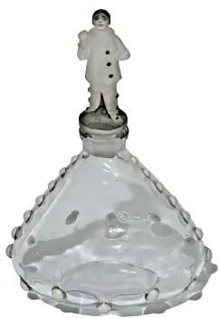 Antique Julien Viard perfume scent bottle Depinoix Dubarry Pirrot stopper