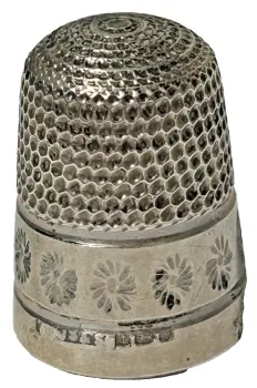 Antique Victorian sterling silver hallmarked sewing thimble