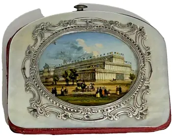 Antique 19th Century velvet gilded purse 1895 diary aide memoire almanack