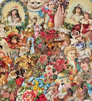 Decoupage Victorian style Paper scraps x 40 ladys angels flowers soldier drummer