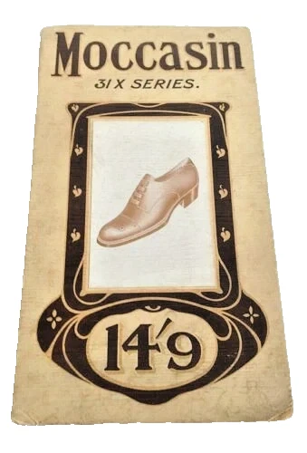 Antique Art Nouveau shoe boot advert advertising shop fitting