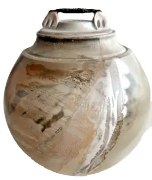 Signed Ardine Spitters studio pottery jar or pot