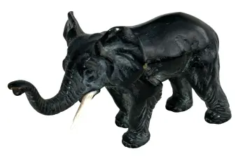 Antique cold painted Bronze elephant figure