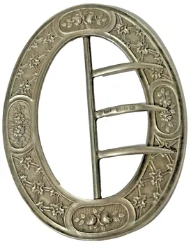 Victorian sterling silver hallmarked 1890 Buckle