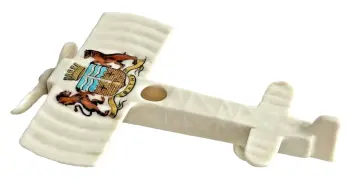 Antique WW1 crested china Monoplane Aeroplane Bath crest