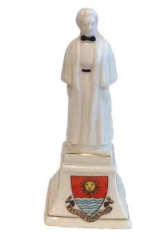 WW1 crested Edith Cavell memorial Weston Super Mare crest Willow China