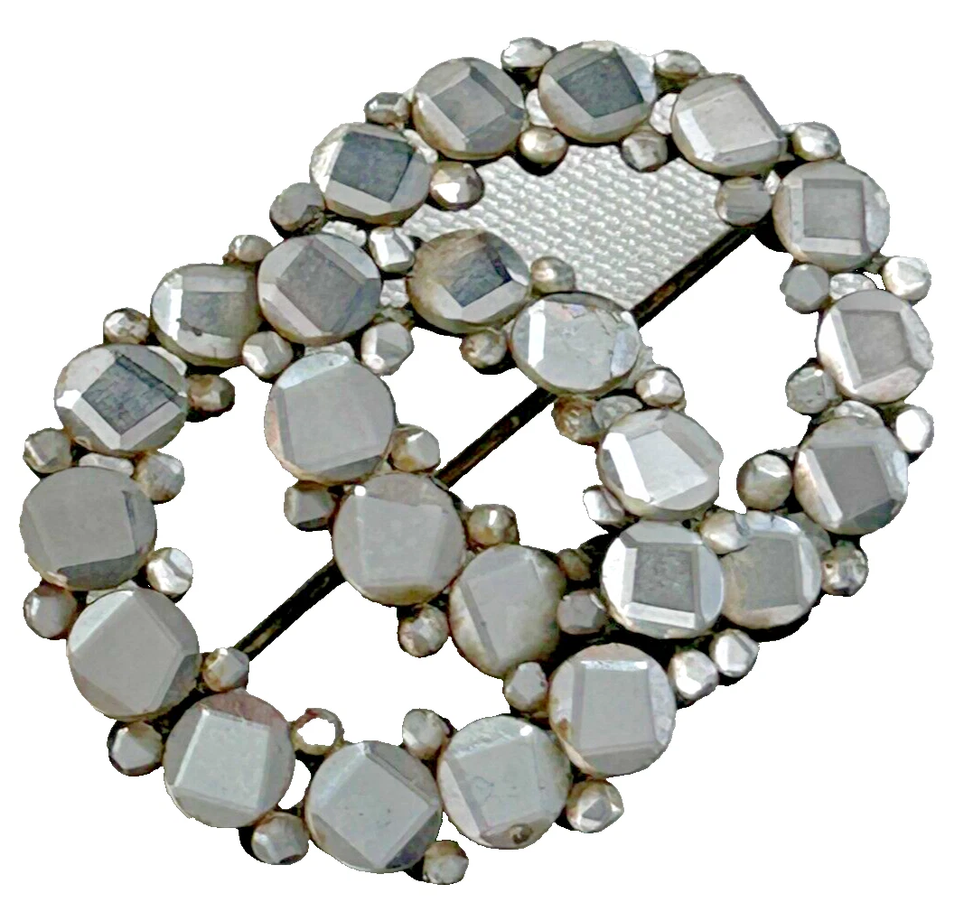 Antique Victorian rare Vauxhall glass brooch pin