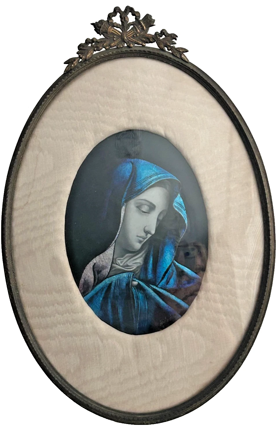 Antique Art Nouveau Signed Sarlandie Limoges Enamel Picture