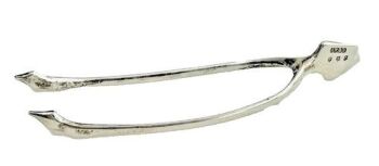 Antique sterling silver novelty wishbone sugar tongs hallmarked Edinburgh 1920