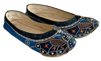 Antique Chinese embroidered butterfly shoes slippers