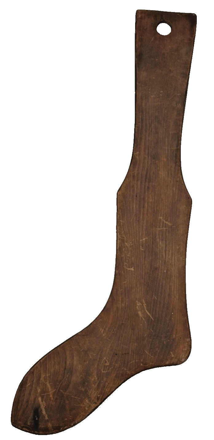 Antique Victorian 19th century stocking sock stretcher dryer