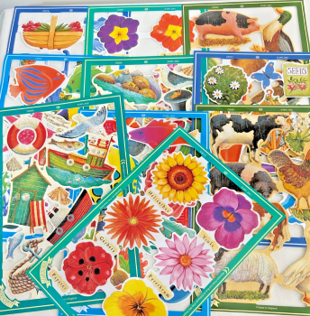 Decoupage lithograph Vintage style Paper scraps x 10 sheets serendipity mamelok