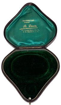 Antique Victorian bracelet necklace pendent padlock heart shaped display box