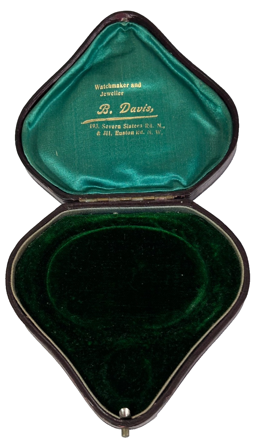 Antique Victorian bracelet necklace pendent padlock heart shaped display bo