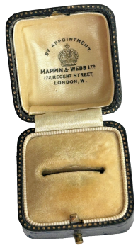 Antique Mappin & Webb London ring display jewellery box